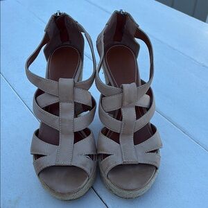 Calvin Klein Tan Espadrilles with Woven Straps